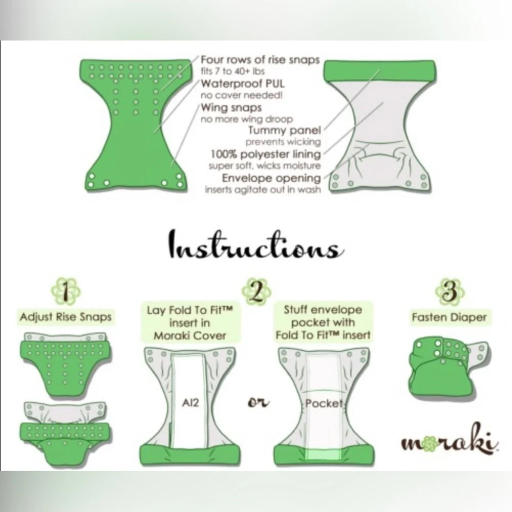 Moraki Snowman Cloth Diaper